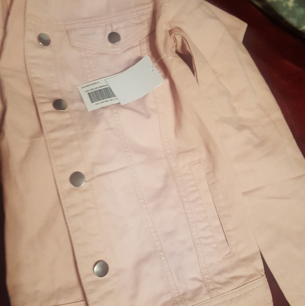 Pink denim jacket - Picture 3 of 4